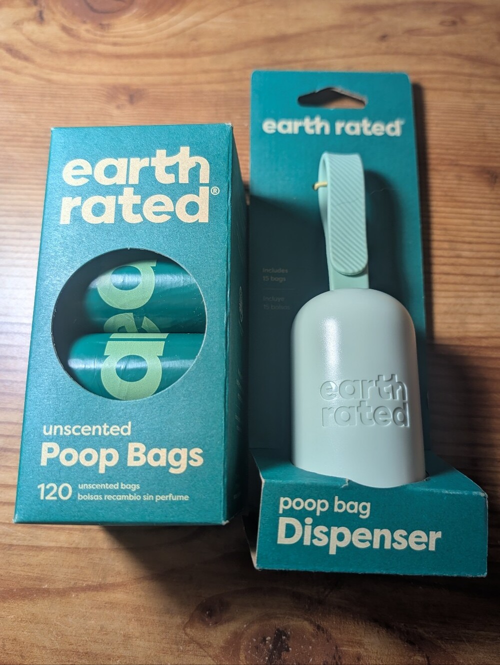 Earth Rated Dog Poop Bag Holder with Dog Poop Bags, Unscented Bundle